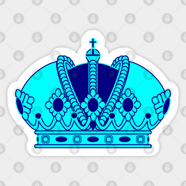 Imperial Crown (Water Blue) Sticker by PabloDeChenez